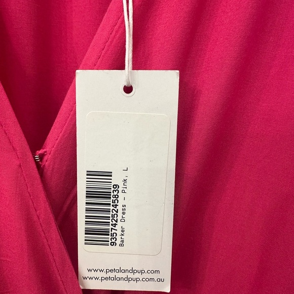 Petal & Pup Barker Dress | Large L | NWT New Midi Ruffle Tiered Missing Belt - Picture 6 of 8